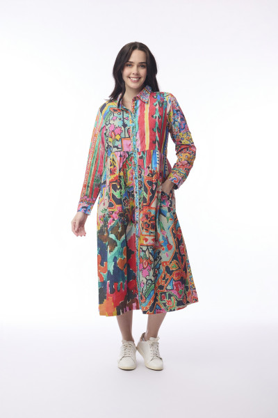 Digital Dress Button thru Persia