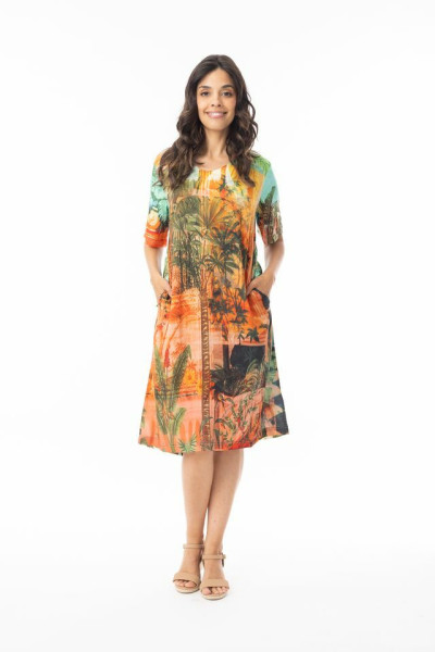Digital Dress Shift Vintage Tropical