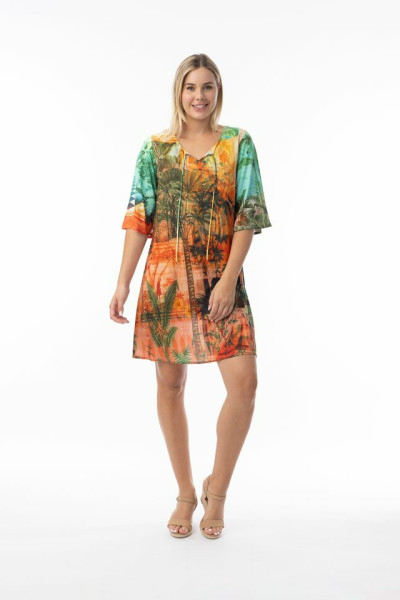 Digital Dress Tie Vintage Tropical