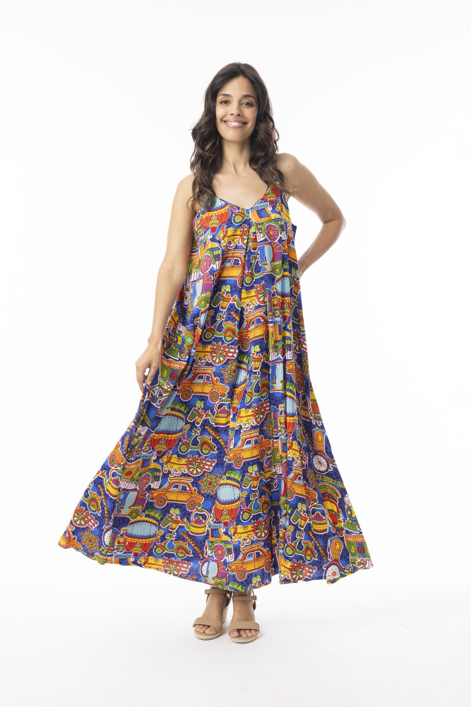 Dilli Dress Strappy Print