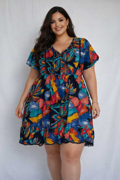 Dress Style 3 Painted Tropical 1