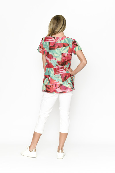 Kayla Cotton Blouse Short Sleeve BlockLvs 4