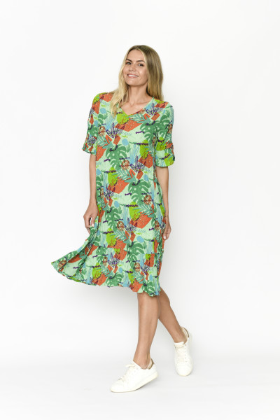 Jessica Dress Sleeved Crayon 3