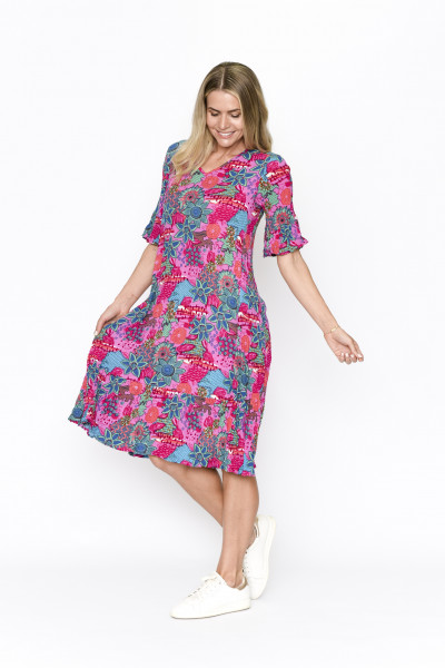 Jessica Dress Sleeved FloralCollage 4