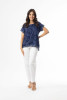 Embellished Tops Top Embellished Starfish Navy