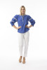 Embroidered Essentials Top Embroidered Blue