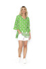Emma Top Palm Border Lime