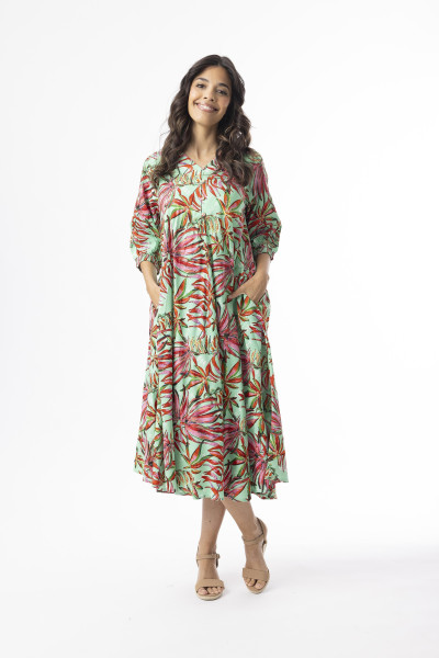Equador Dress Midi Print