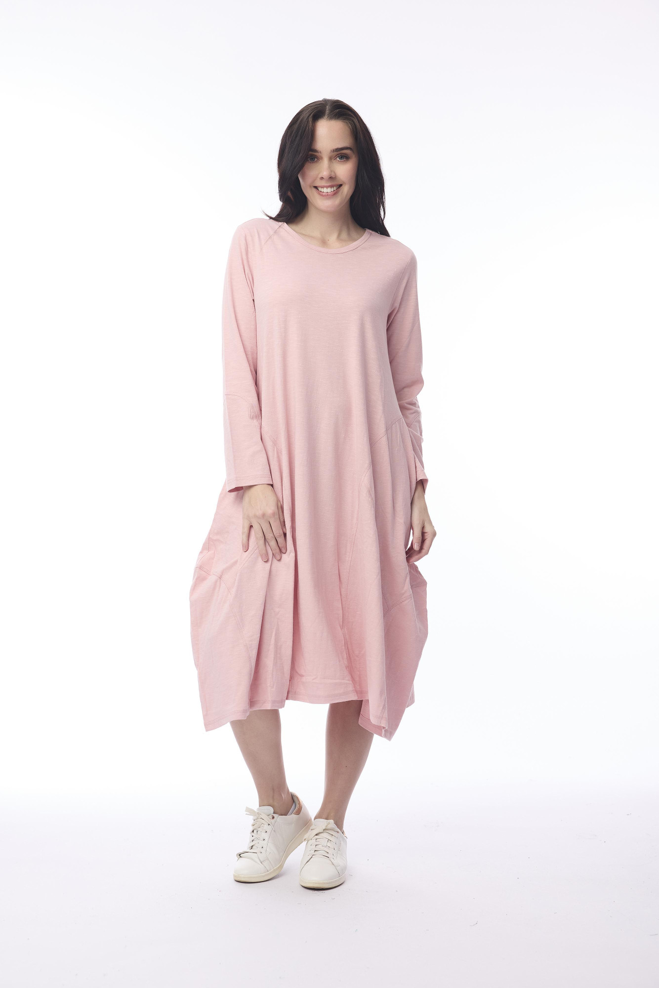 Essential Knit Bubble Dress Blush Pink