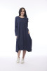 Essential Knit Bubble Dress Navy