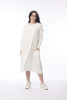 Essential Knit Bubble Dress Winter White