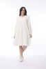 Essential Knit Shift Dress Winter White