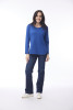 Essential Knit Tee Crew Cobalt