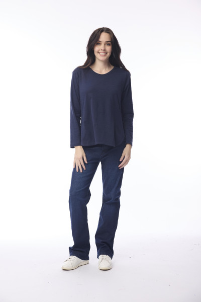Essential Knit Tee Crew Navy
