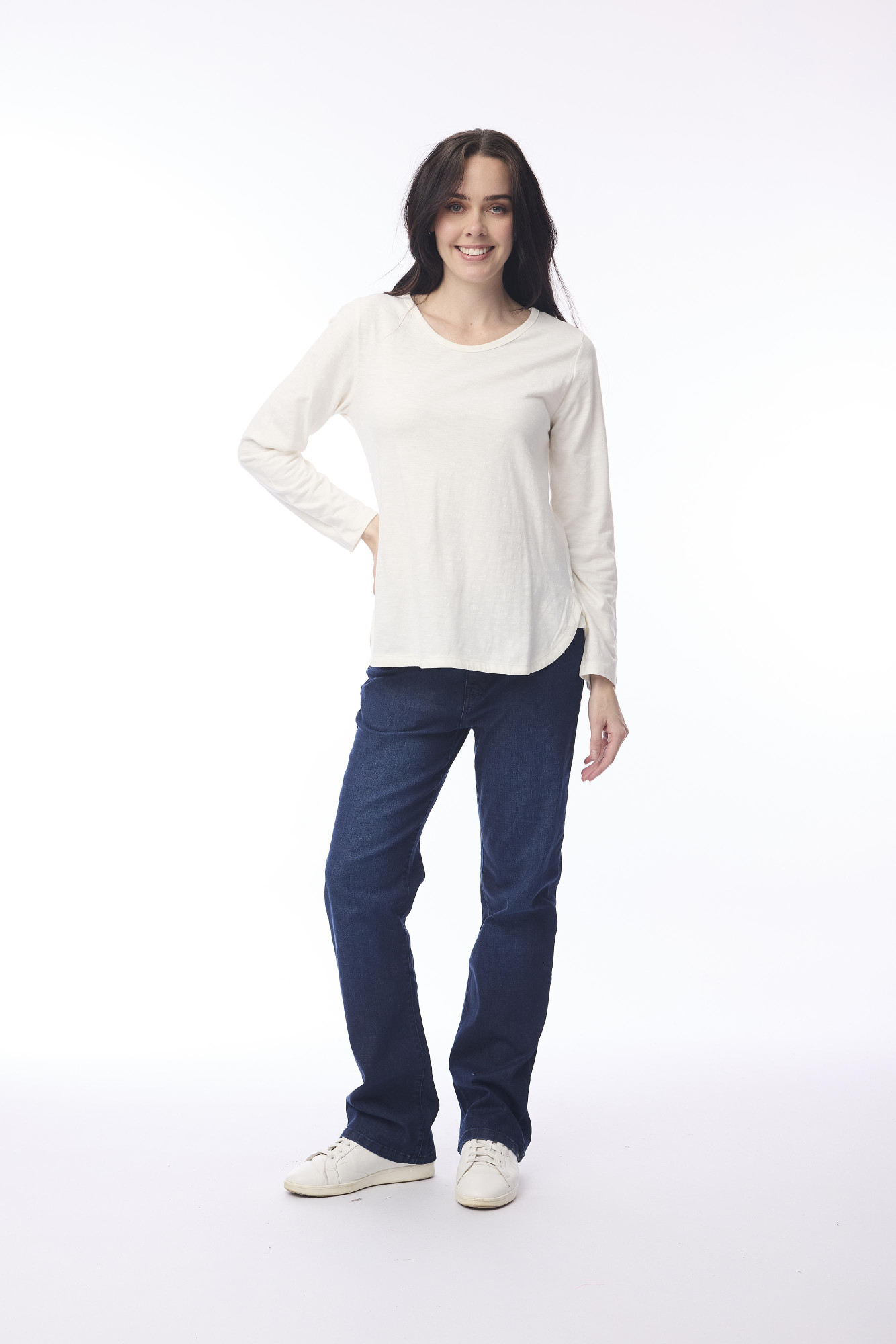 Essential Knit Tee Crew Winter White