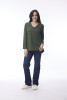 Essential Knit Top V Military