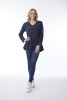 Essential Knit Top V Navy