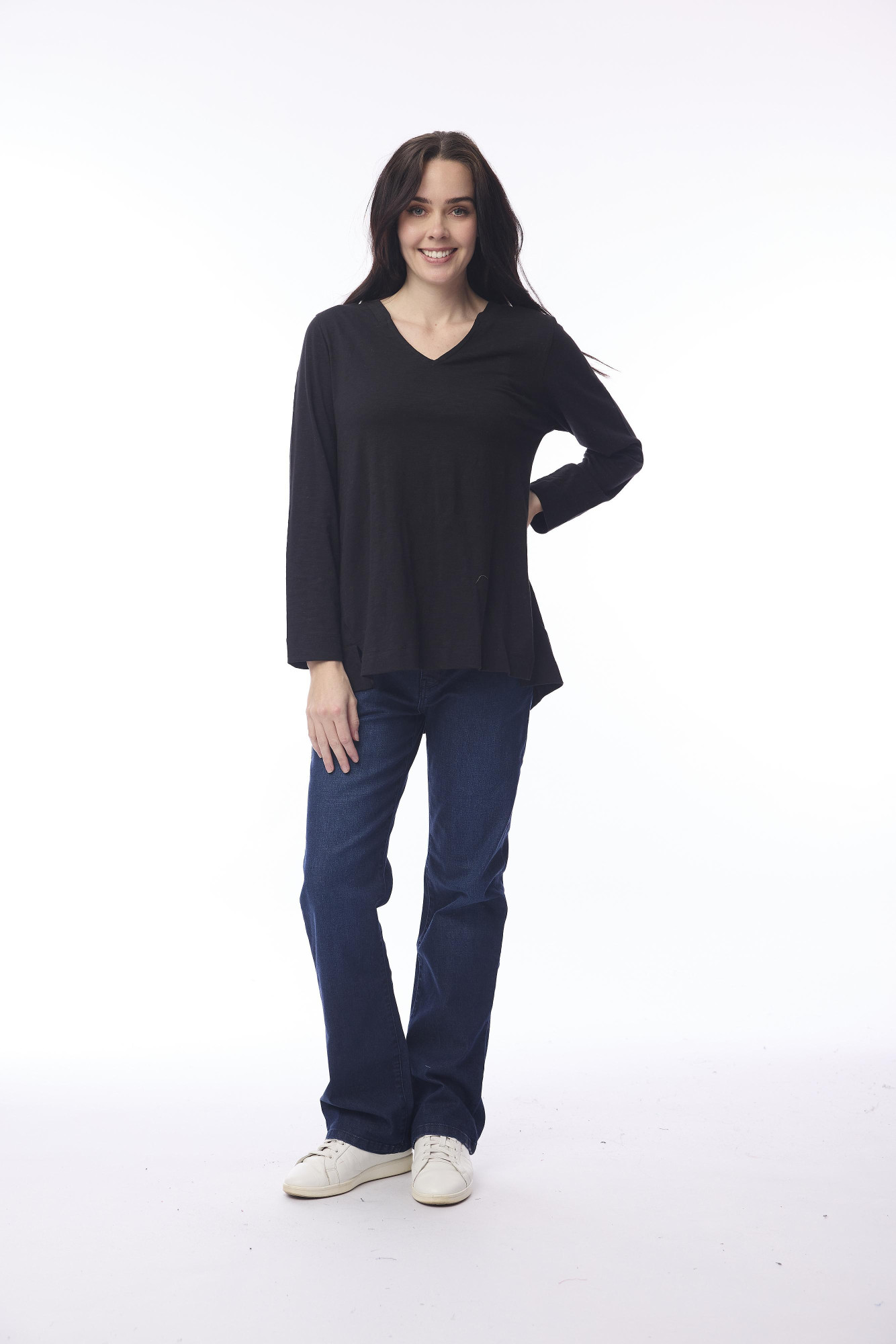 Essential Knit Top V Tan