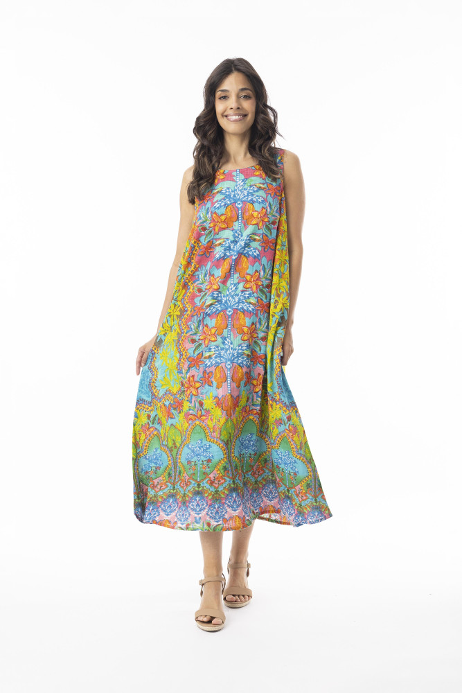 Fortaleza Dress Maxi Sleeveless Print