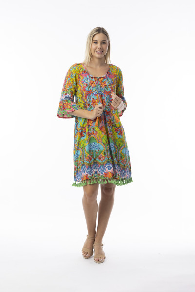 Fortaleza Dress Tassel Print