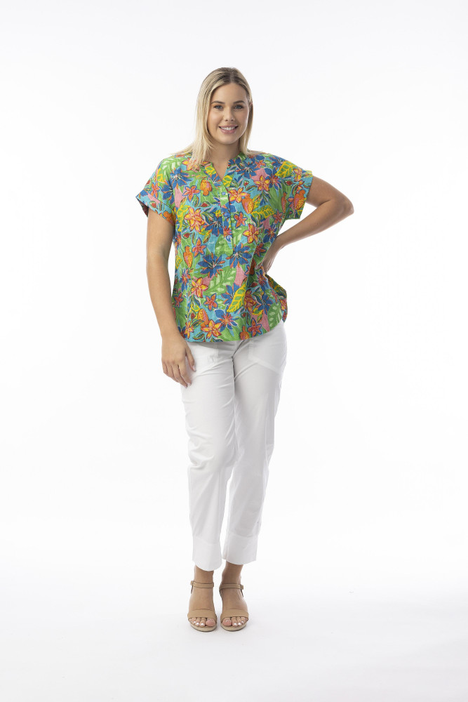 Fortaleza Top Short Sleeve Print