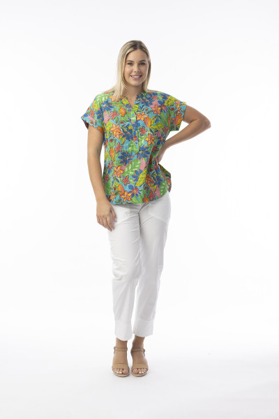 Fortaleza Top Short Sleeve Print