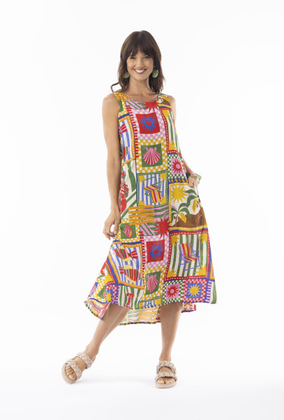 Gia Dress Sleeveless Print