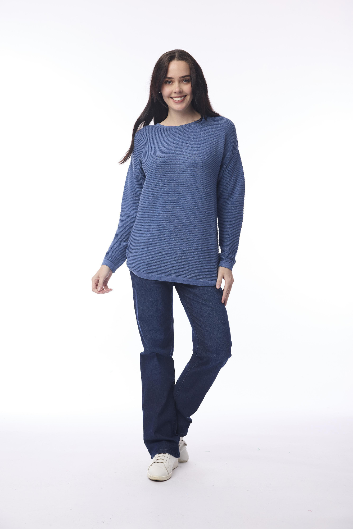 Knit Jumper Denim Melange