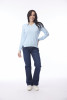 Knit Jumper V Neckline Powder Blue