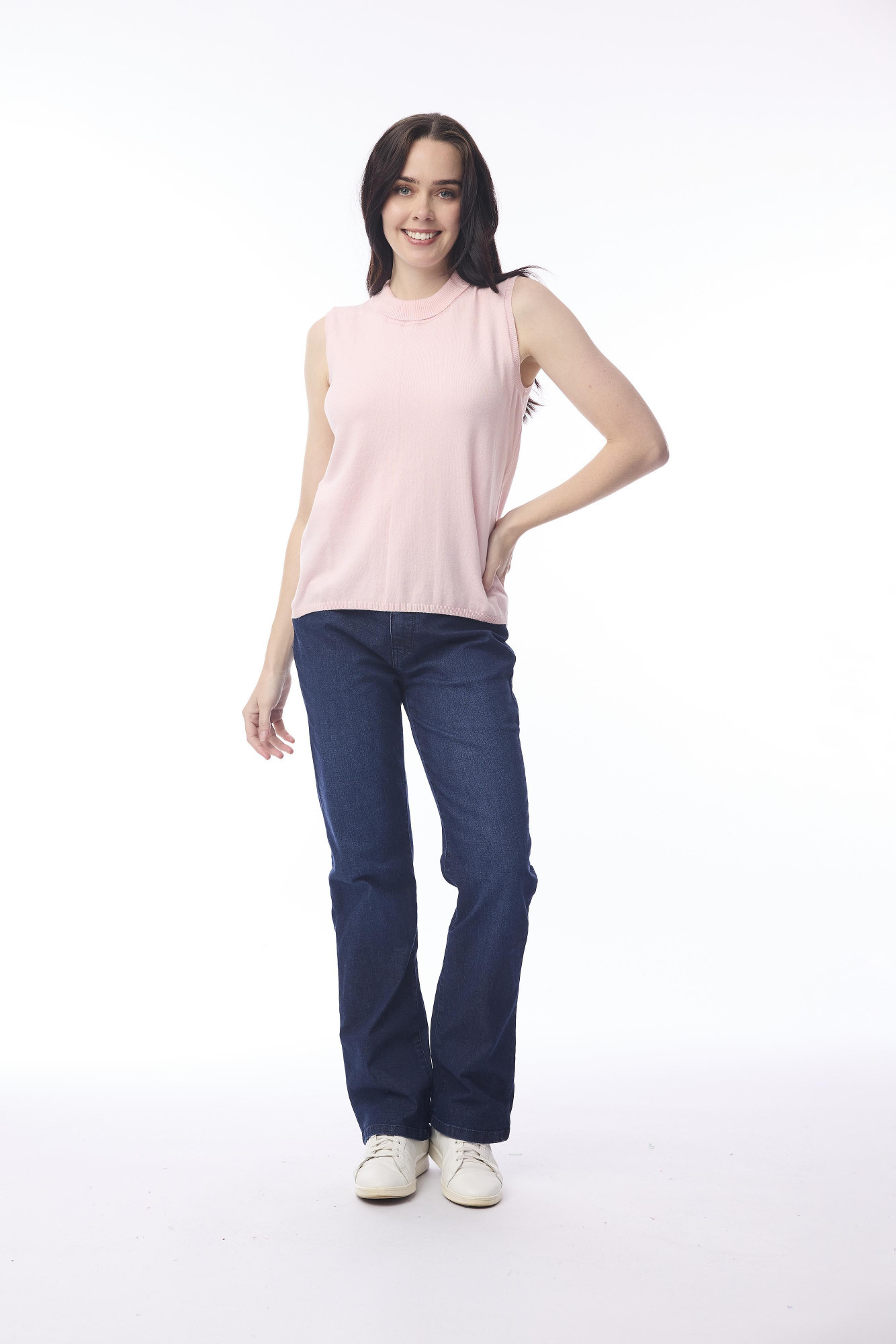 Knit Vest Blush Pink
