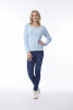 Knit Jumper Square Neckline Powder Blue
