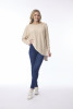 Knit Top Oversize Natural Melange