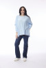 Knit Top Oversize Powder Blue