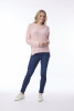 Knit Top R-neck Slub Blush Pink