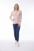 Knit Cardigan Slub Blush Pink