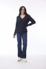Knit Cardigan Slub Navy