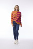 Knit Jumper Stripe Orange/Pink