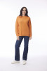 Knit Jumper Waffle Orange