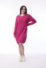 Knit Dress Waffle Hot Pink