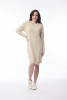 Knit Dress Waffle Natural Melange
