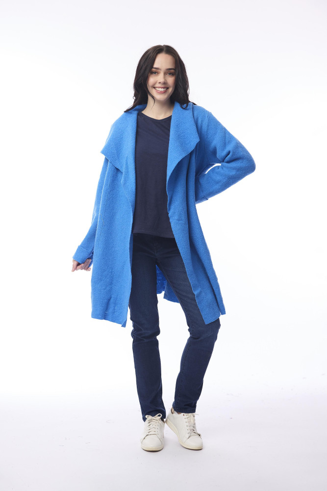 Wool Wrap Jacket Cobalt