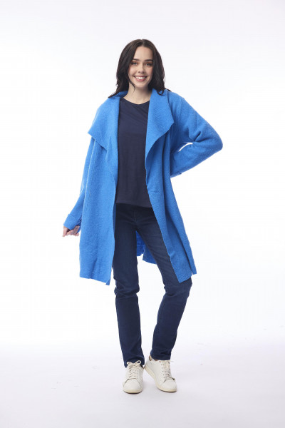 Wool Wrap Jacket Cobalt