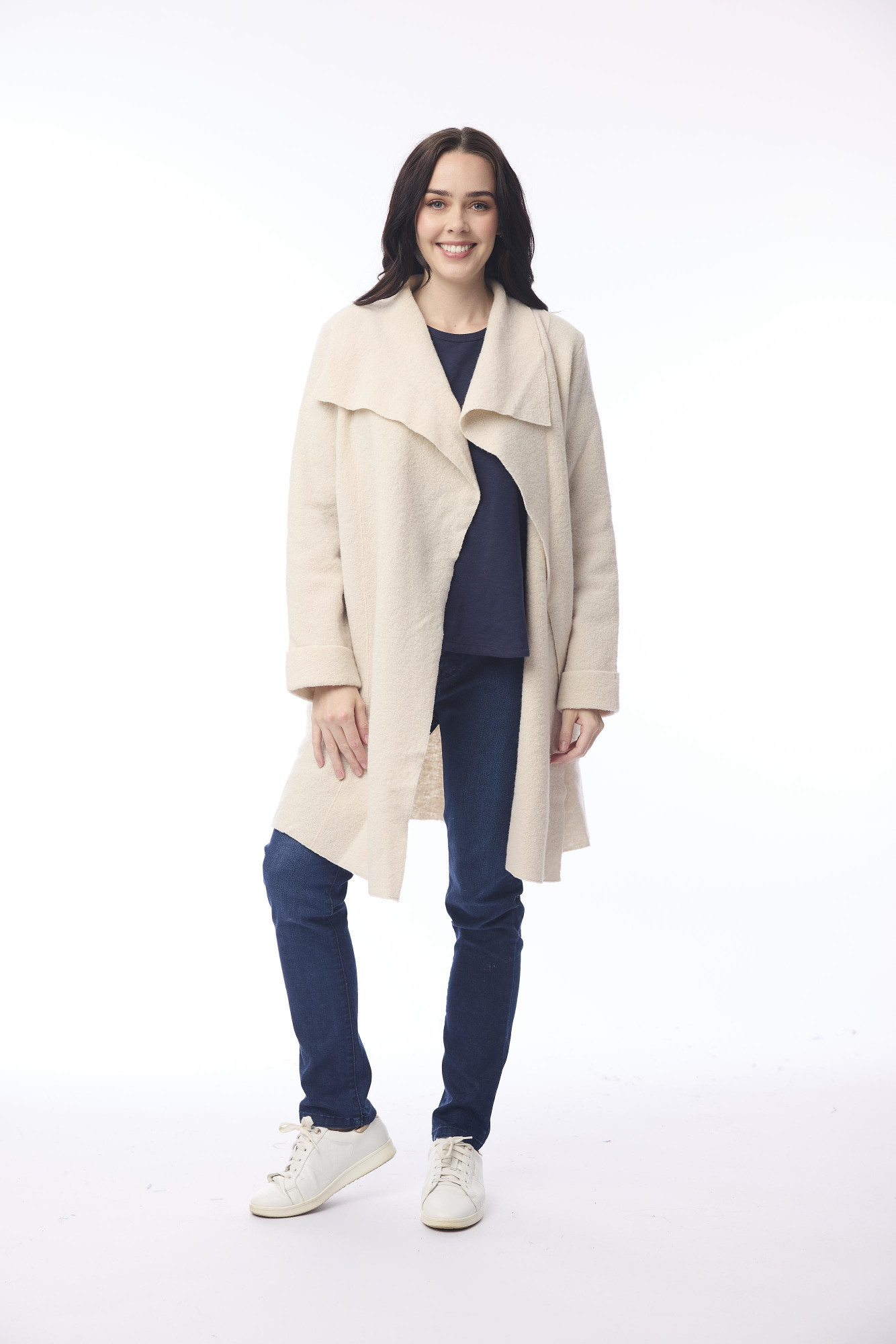 Wool Wrap Jacket Natural