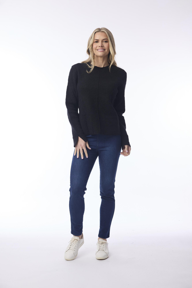 Wool Top Black
