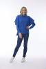 Wool Jumper Boxy Short Sleeve Cobalt
