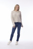 Wool Jumper V Neckline Chalk