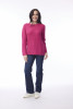 Wool Jumper Crew Neckline Hot Pink