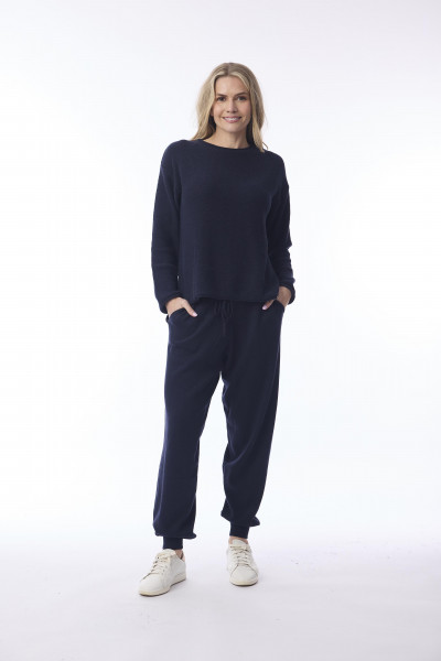 Knit Travel Pants Navy