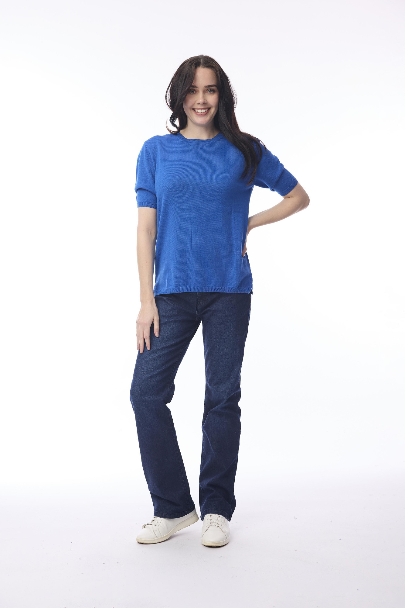 Knit Tee Cobalt
