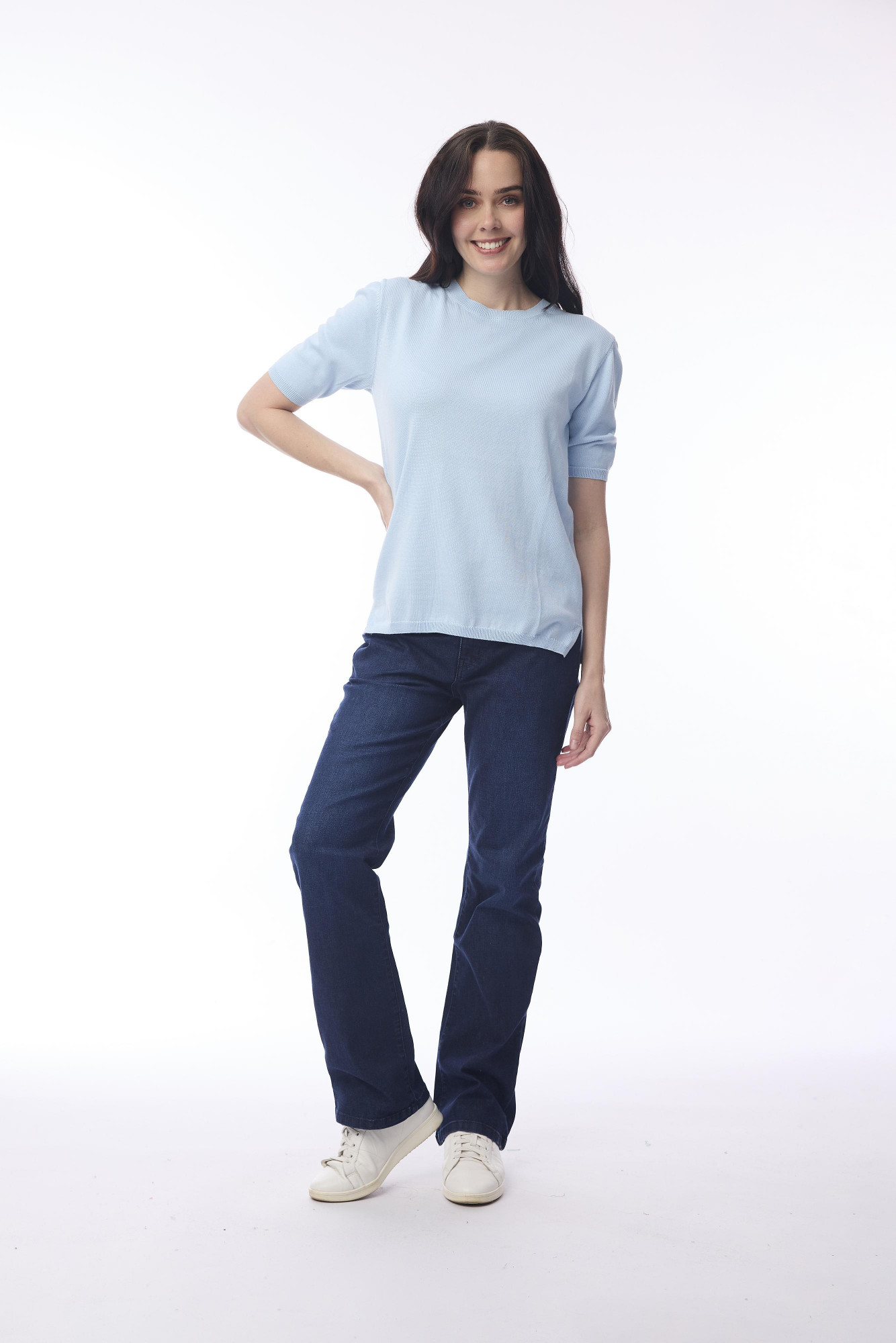 Knit Tee Powder Blue